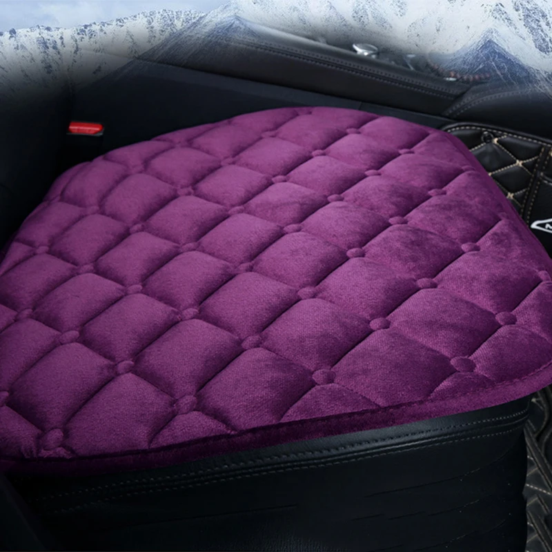 Plush Covers for Car Seats and Soft Seat Pad Protector Set