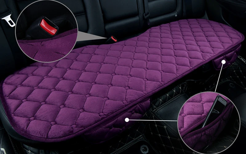 Plush Covers for Car Seats and Soft Seat Pad Protector Set