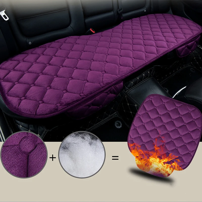 Plush Covers for Car Seats and Soft Seat Pad Protector Set