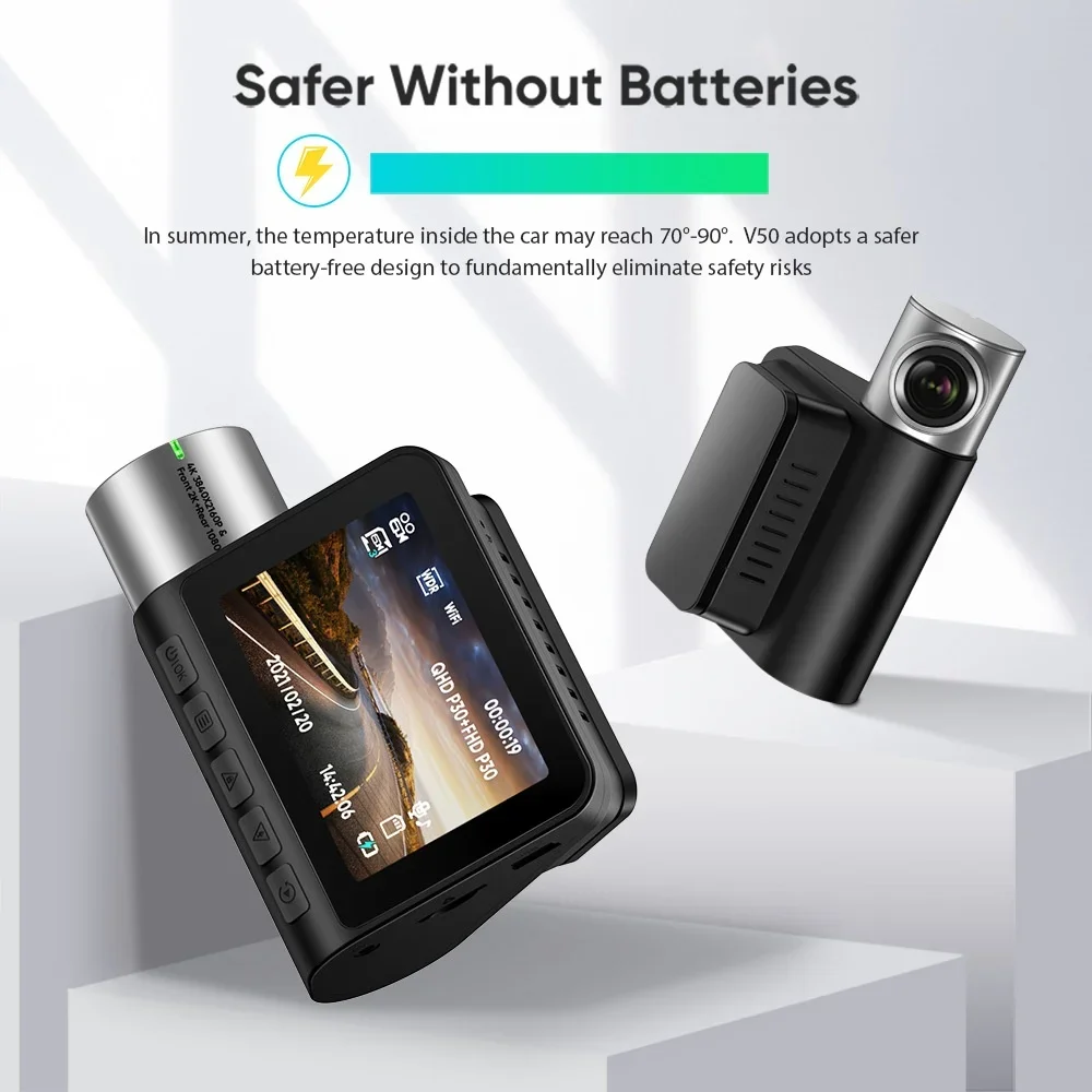 Clear Dash Cam GPS and dual-band Wi-Fi dashboard camera detail
