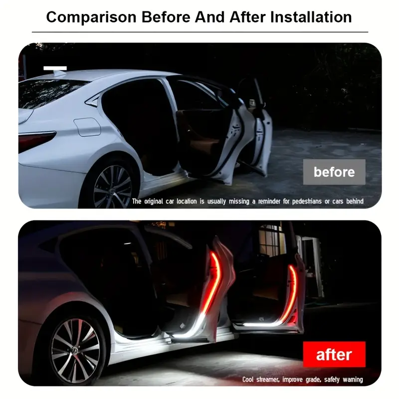Ground-Illuminating Light Ground illuminating white light projecting under the car door