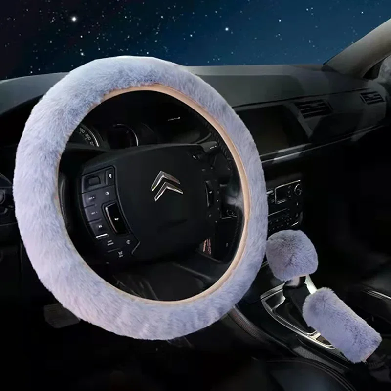 Pink Steering Wheel Cover installed in a vehicle interior