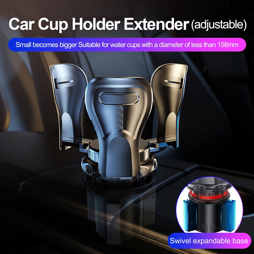Safe Adjustable Drink Adapter Car Cup Holder Expander