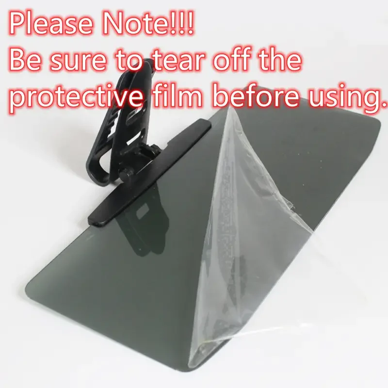 Car Sun Visor clip-on extender installed on a compatible vehicle visor
