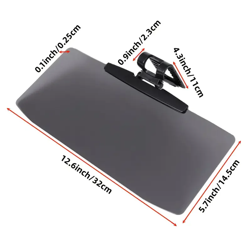 Car Sun Visor adjustable clip and rotating visor extender design