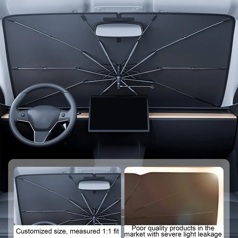 Titanium silver glue material on sun shade car for UV protection