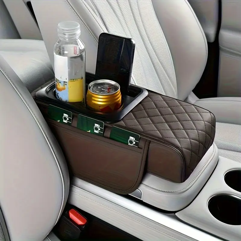 Car Armrest Cover Main Product View Car Armrest Cover soft universal pad installed on center console