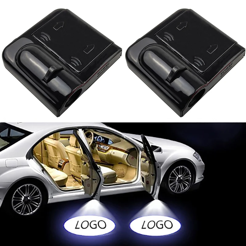 Welcome Logo Projection Car Door Projector Lights projecting a bright ghost shadow logo on the floor