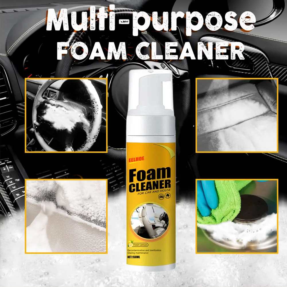 Car cleaning spray foam all-in-one deep cleaning solution