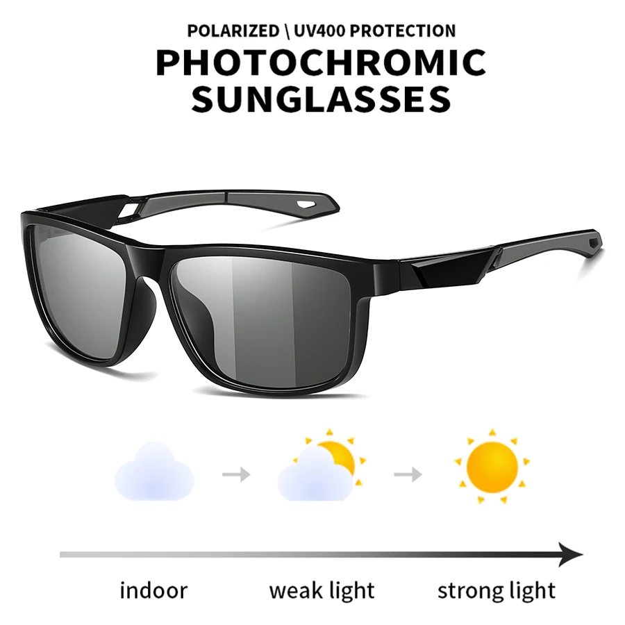 UV400 Auto-Tinting Eyewear Polarized driving eyewear with UV400 auto-tinting lens in bright sunlight