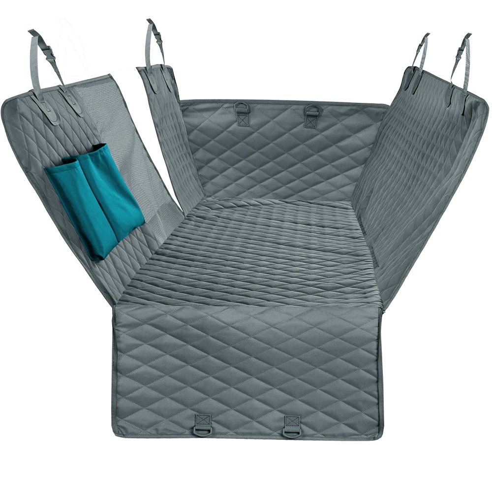 Dog Car Seat Cover mesh window in hammock-style rear seat setup
