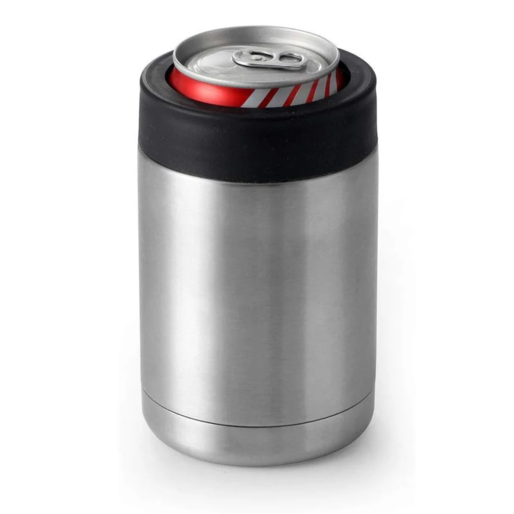 Drink holder with built-in bottle opener for outdoor use