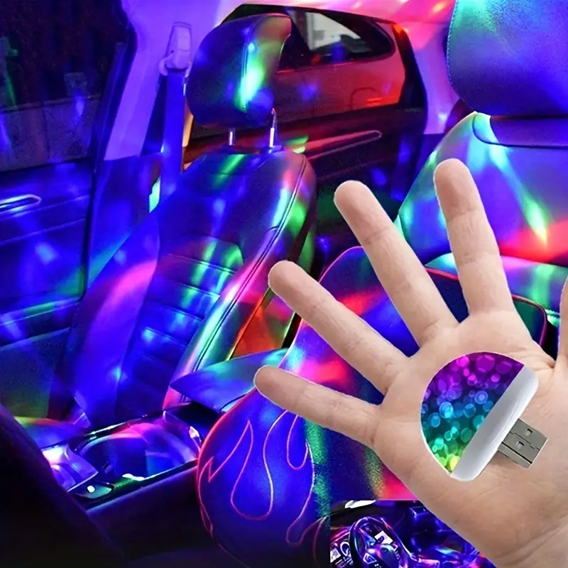 USB Plug-and-Play Power USB power connection for disco lights for car