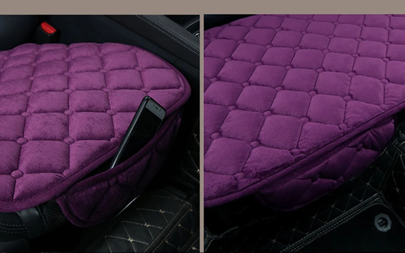 Plush Covers for Car Seats and Soft Seat Pad Protector Set