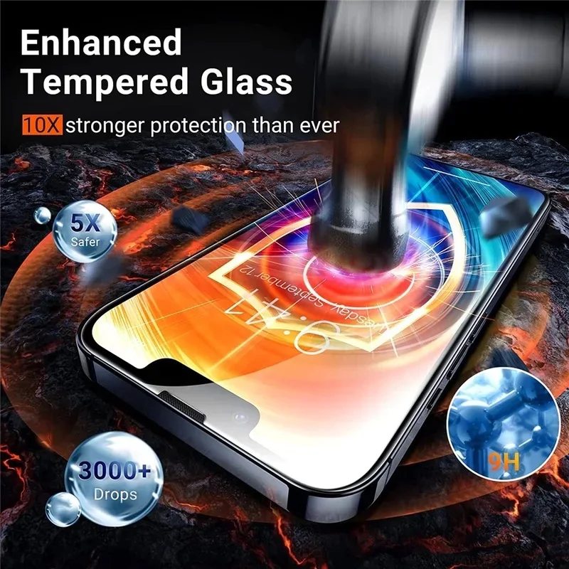 iPhone screen protector installation kit and lens film