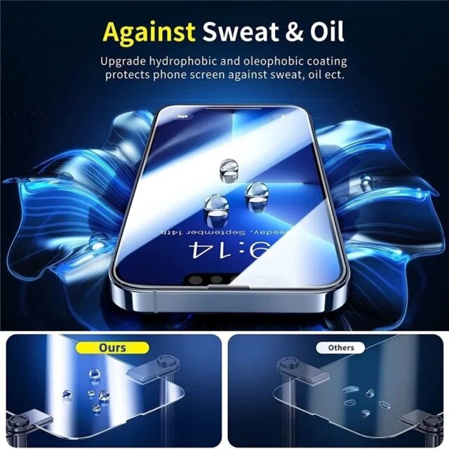 Screen Protector For IPhone 7 8 14 Plus X XS XR Glass Film!