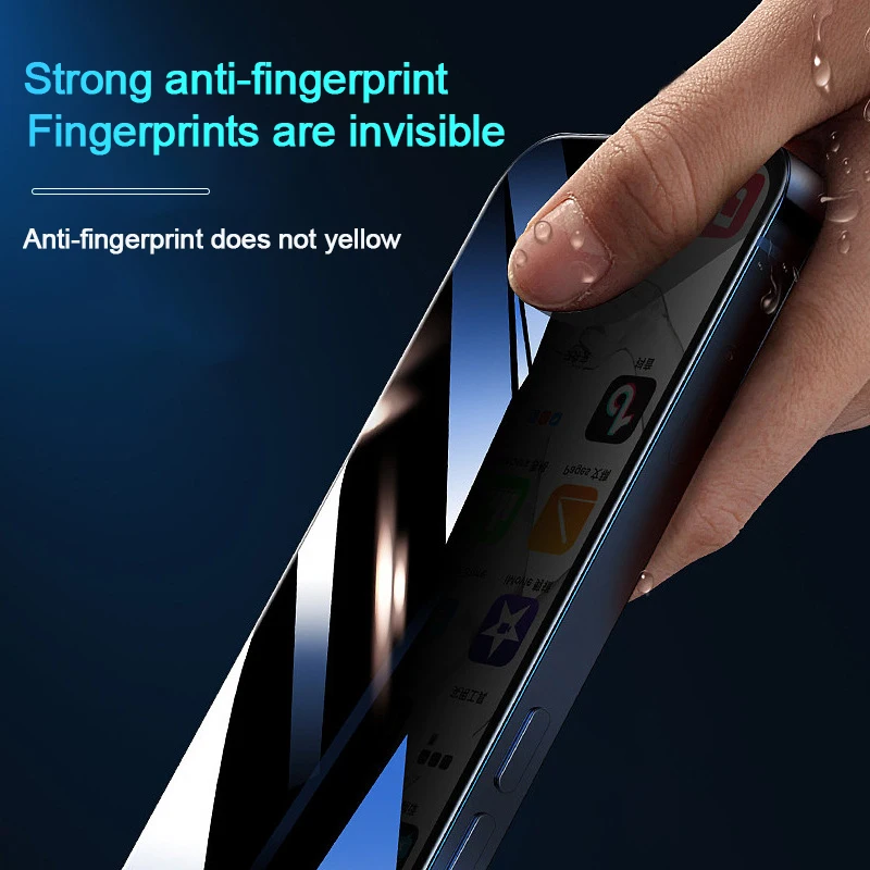 Bubble-free installation of privacy screen protector on smartphone