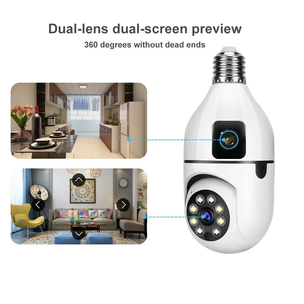 Night vision LEDs on security cameras 360 surveillance device