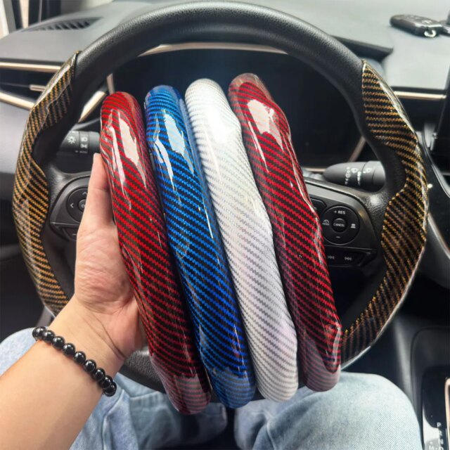 Steering Wheel Cover – Premium Leather and Anti Slip Design