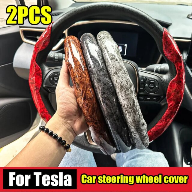 Steering Wheel Cover – Premium Leather and Anti Slip Design