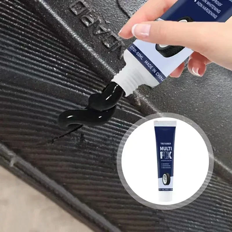 Tire Repair Glue Black Liquid Wear Resistant Non Corrosive