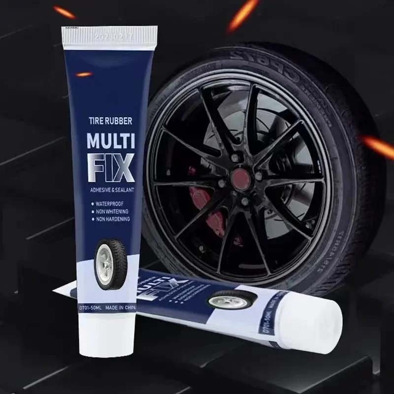 Tire Repair Glue Black Liquid Wear Resistant Non Corrosive
