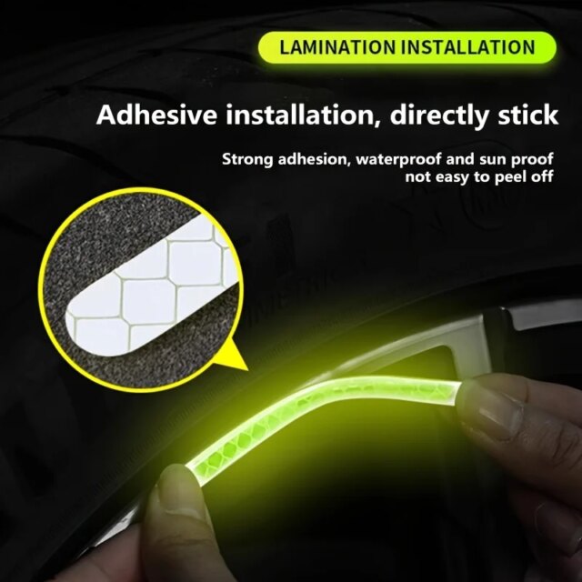 Bike Reflective Tape: Best 4-Color Safe Anti-Scratch Wheel Strips