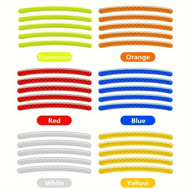 Bike Reflective Tape: Best 4-Color Safe Anti-Scratch Wheel Strips