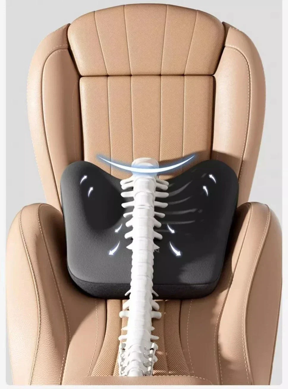 Car Neck Pillow Memory Foam cushion with bone-shaped design