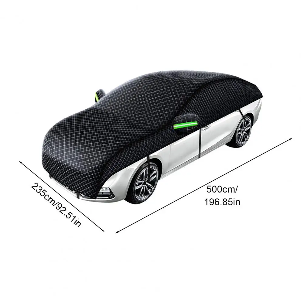 Car windshield cover anti-freezing winter snow shield with elastic security system