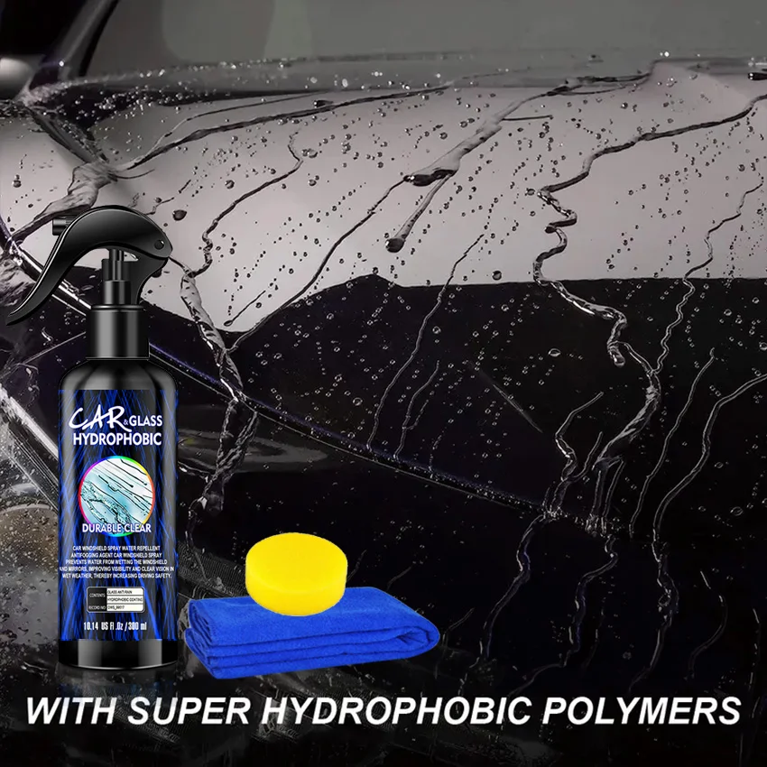 Hydrophobic Glass Coating Anti fog spray for car creating hydrophobic barrier on windshield
