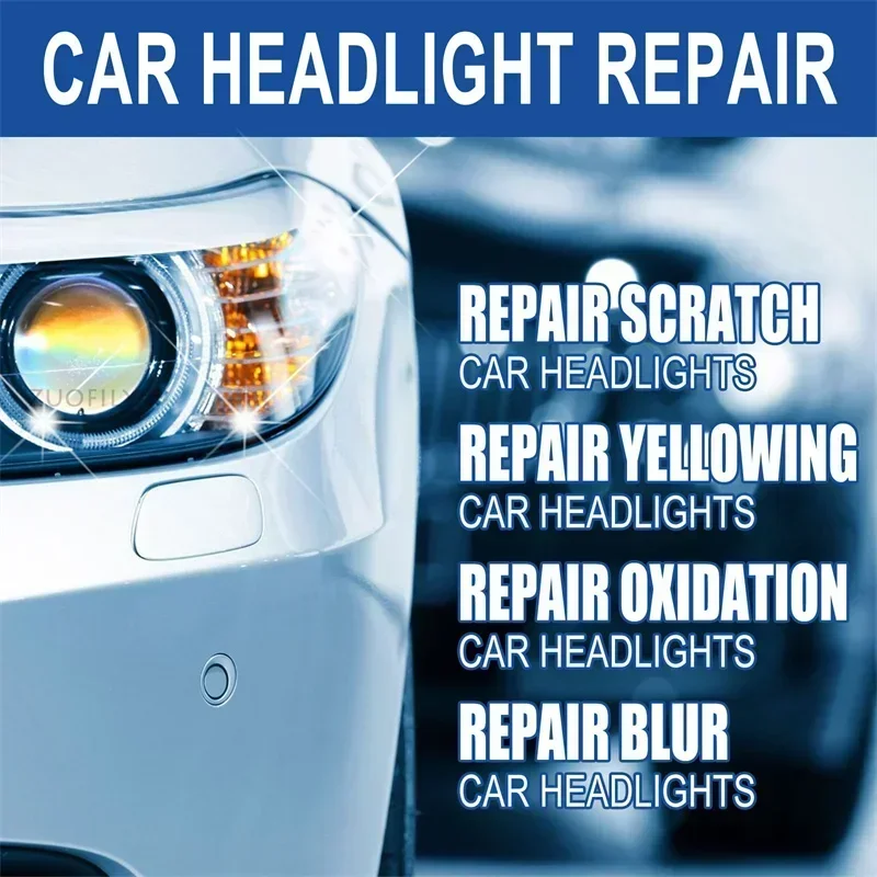 Headlight Restoration Kit polishing liquid bottle