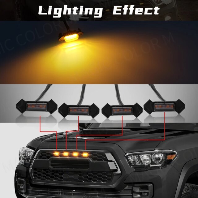 Grill Lights: Best 4 Safe LED DRL Kit for Toyota Tacoma