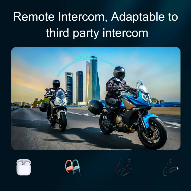 Motorcycle helmet headset intercom module and speakers