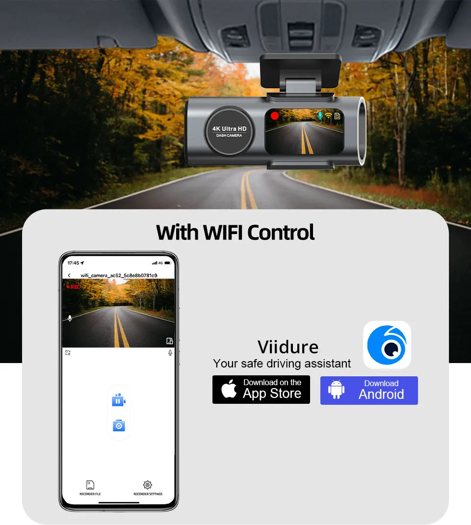 Dash Cam for Trucks - Premium Night Vision and Fleet Kit!! 1 Dash Cam for Trucks with front recorder rear camera option and external GPS module
