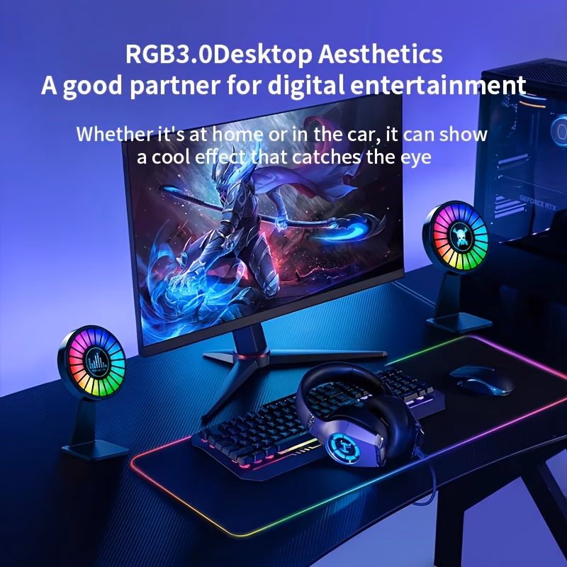 RGB Aromatherapy Dashboard Lamp Car Air Freshener