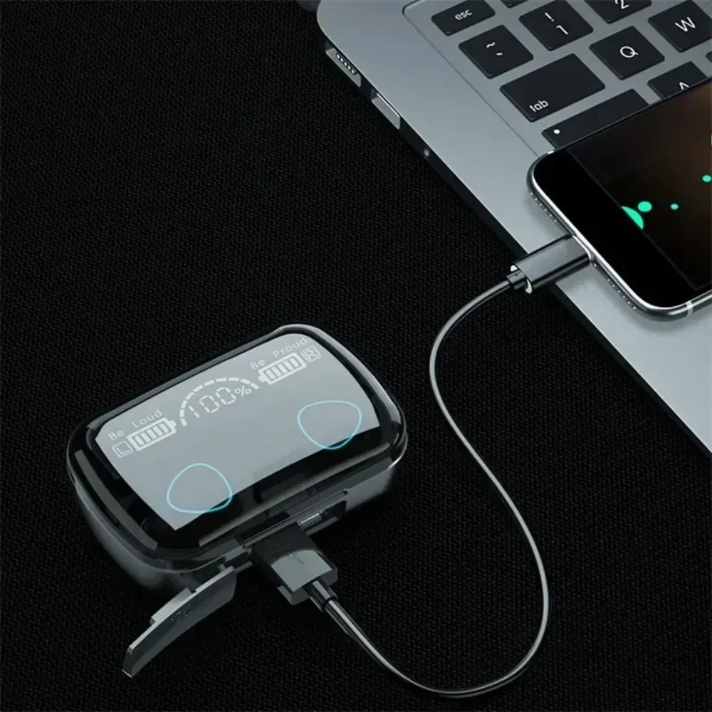 One button control and waterproof design of the sports bluetooth earbuds